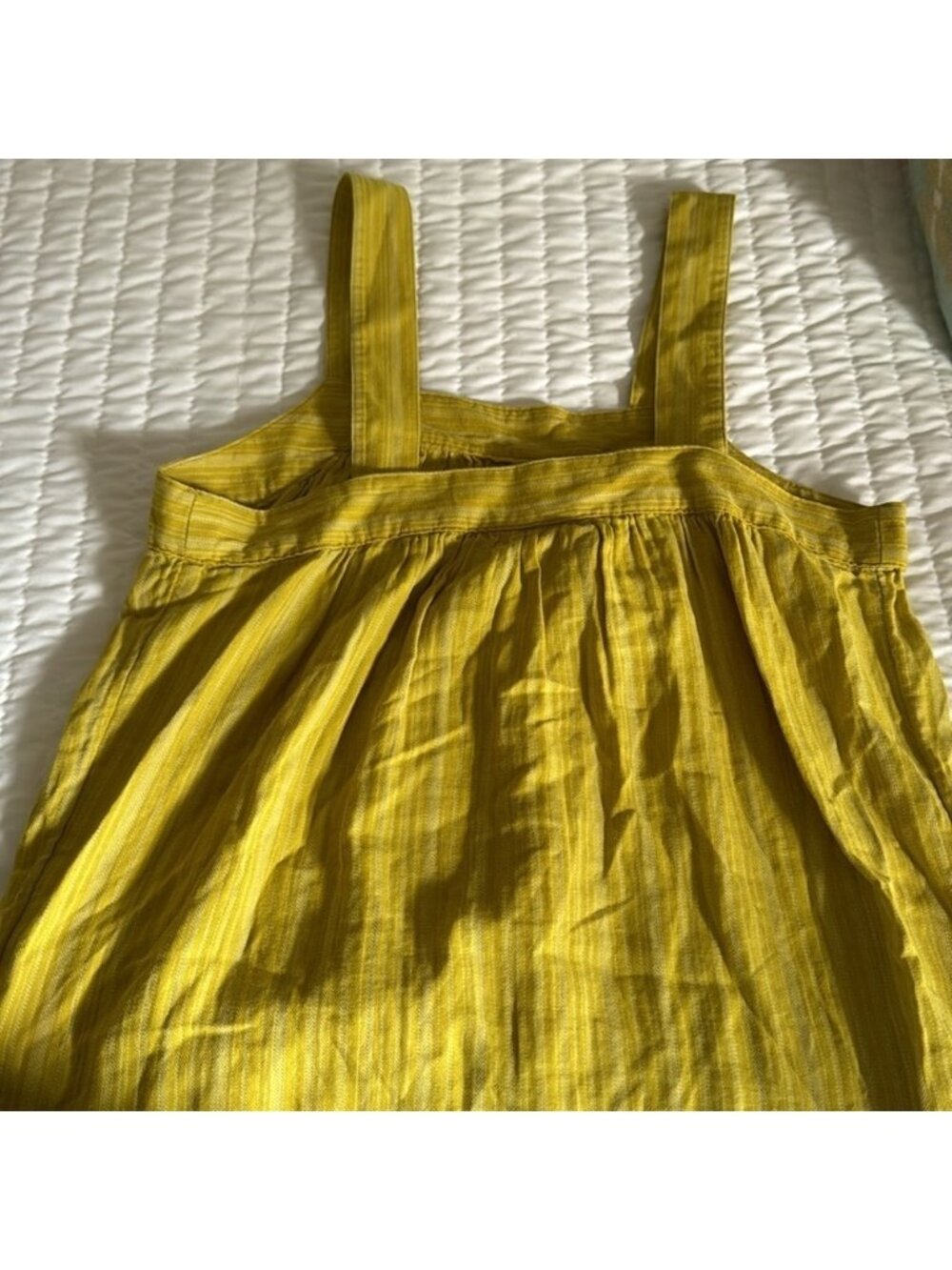 Yellow Striped Women's Top - Picture 4 of 5